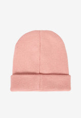 Kenzo Kids Girls Lucky Tiger Ribbed Beanie Pink K61216/47H_PINK