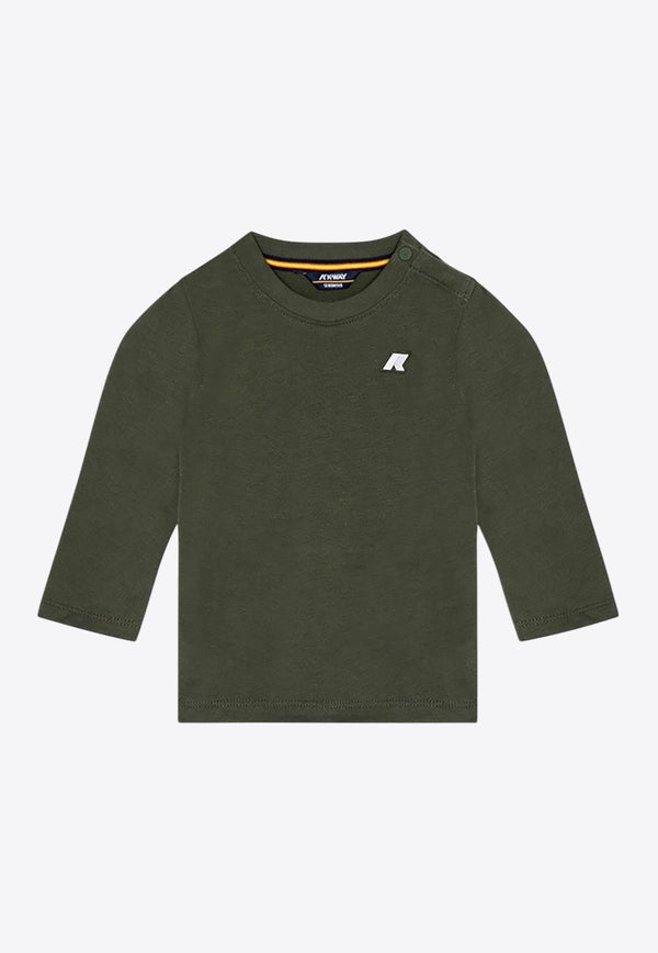 K-Way Kids Babies Elmette Long-Sleeved T-shirt Green K6123WWCO/P_KWAY-H11