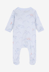 Kenzo Kids Baby Boys Clouds Babygrow Gift Set - Set of 3 Light Blue K61247/771_LIGHT BLUE