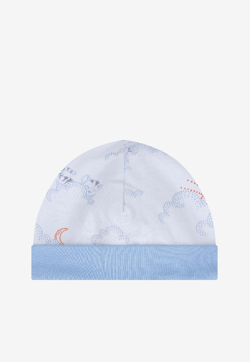 Kenzo Kids Baby Boys Clouds Babygrow Gift Set - Set of 3 Light Blue K61247/771_LIGHT BLUE