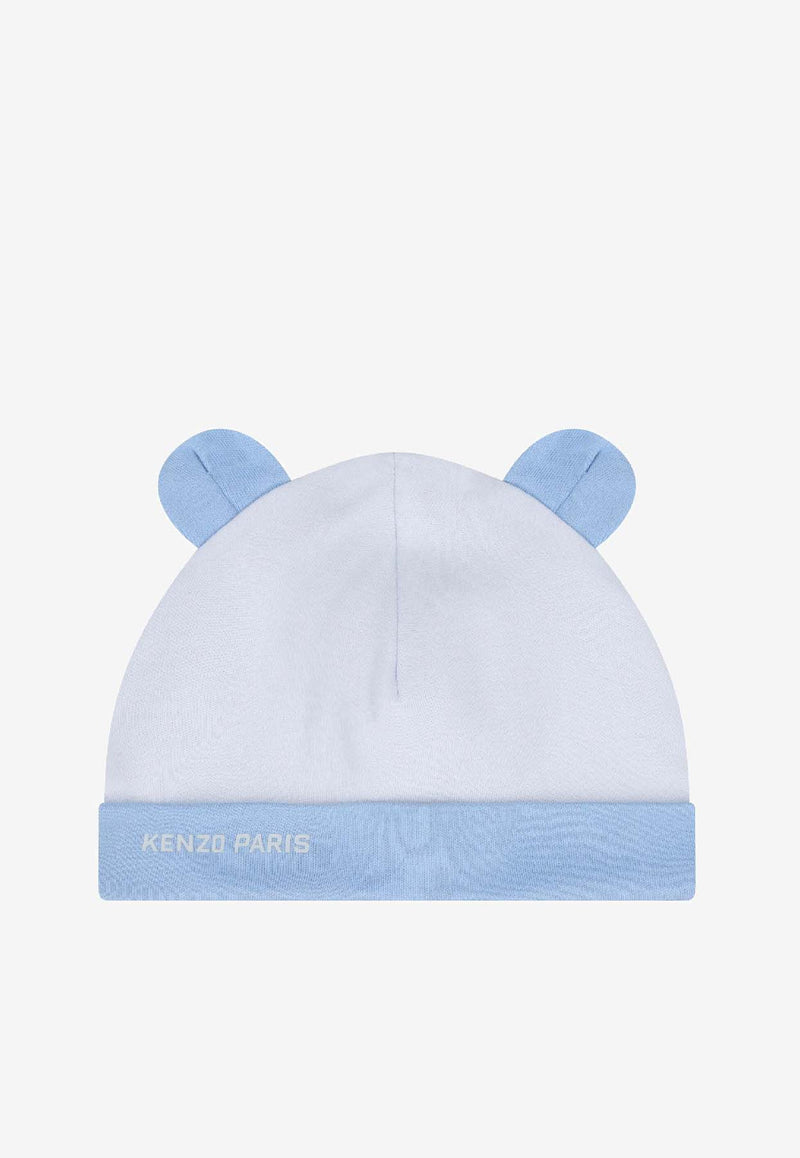 Kenzo Kids Baby Boys Elephant Print Babygrow Gift Set - Set of 3 Light Blue K61249/771_LIGHT BLUE