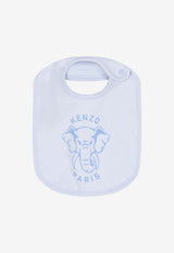 Kenzo Kids Baby Boys Elephant Print Babygrow Gift Set - Set of 3 Light Blue K61249/771_LIGHT BLUE