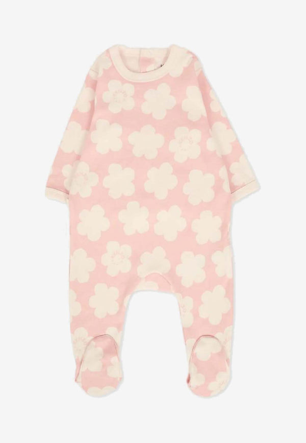 Kenzo Kids Baby Girls Poppy Print Onesie Gift Set - Set Of 2 Pink K61251/47R_PINK