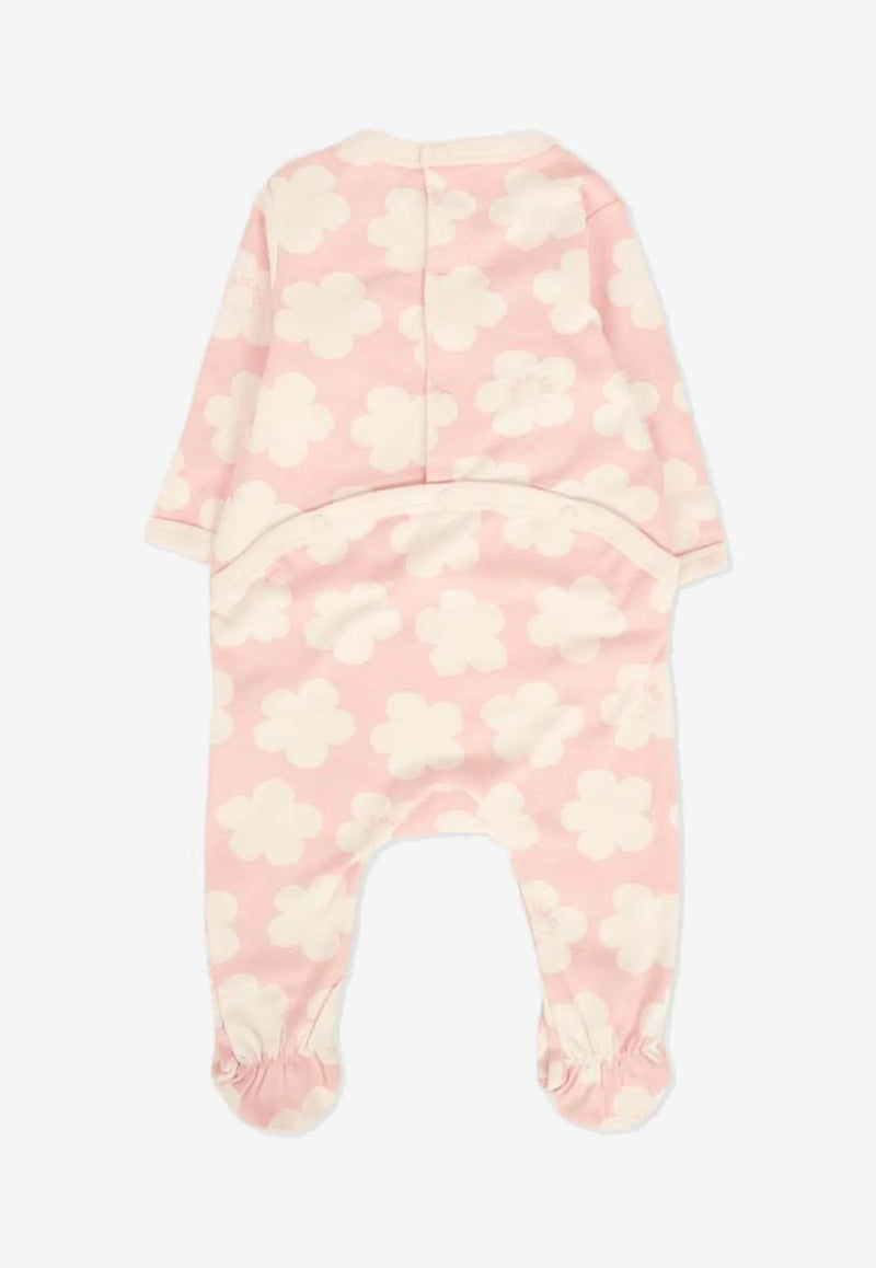 Kenzo Kids Baby Girls Poppy Print Onesie Gift Set - Set Of 2 Pink K61251/47R_PINK