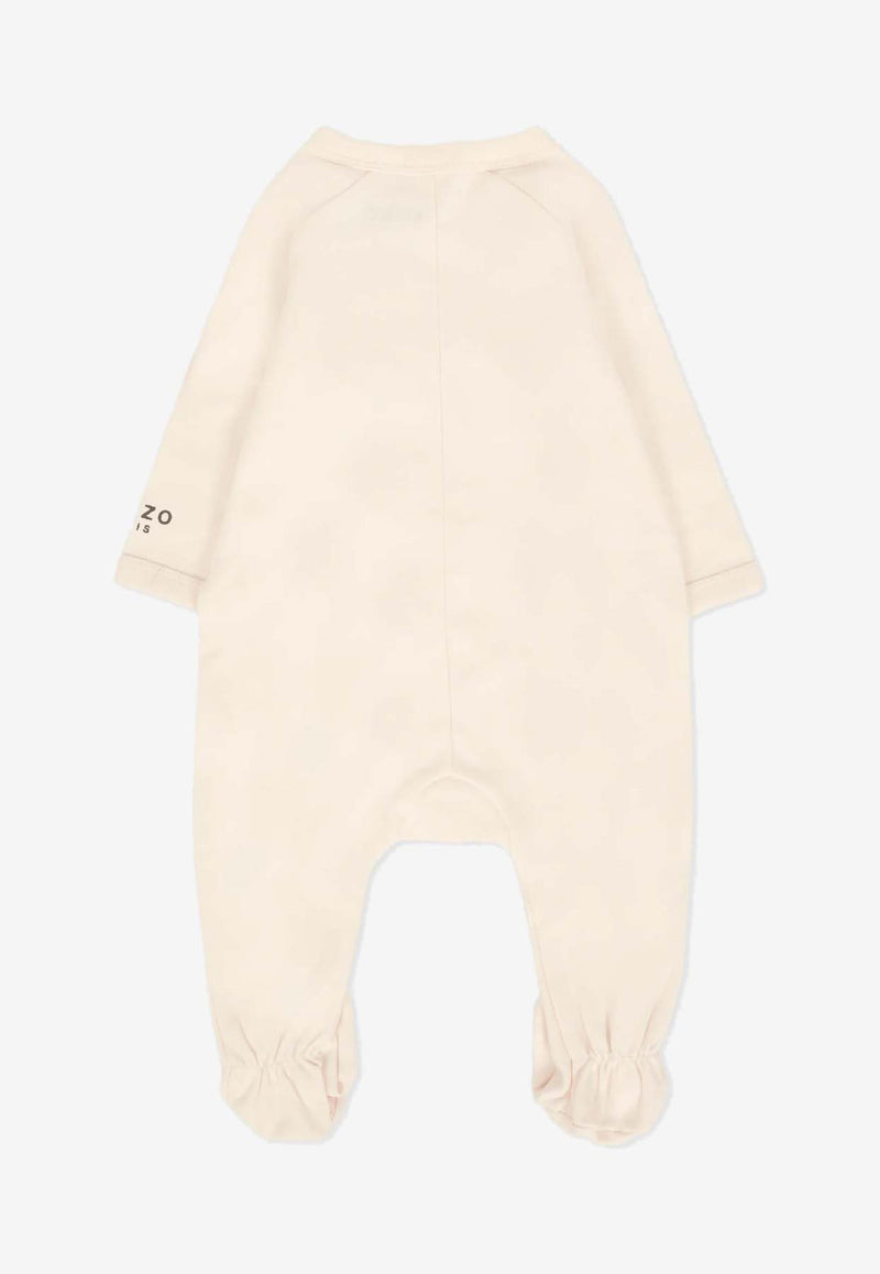 Kenzo Kids Baby Girls Tiger Print Onesie Gift Set - Set of 2 Pink K61253/47R_PINK