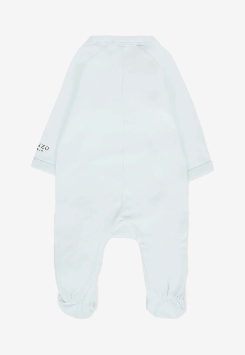 Kenzo Kids Baby Boys Tiger Print Onesie Gift Set - Set of 2 Light Blue K61253/771_LIGHT BLUE