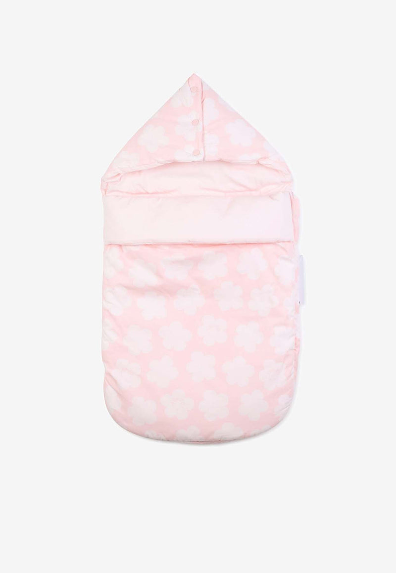 Kenzo Kids Baby Girls Boke Flower Reversible Nest Pink K61254/46T_PINK