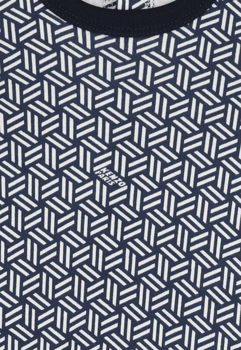 Kenzo Kids Baby Boys Logo Onesies Gift Set - Set of 2 Multicolor K61256/117_OFF-WHITE