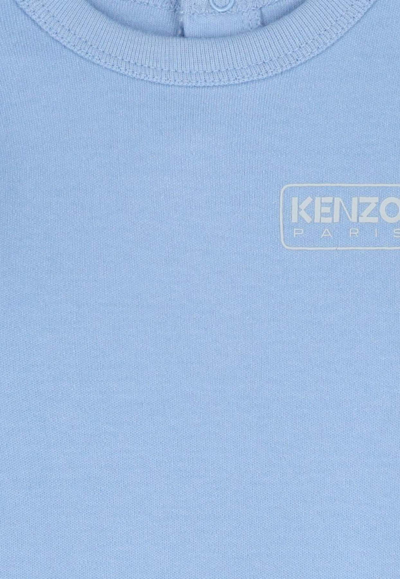 Kenzo Kids Baby Boys Monogram Print Onesies Gift Set - Set of 2 Light Blue K61256/77A_LIGHT BLUE