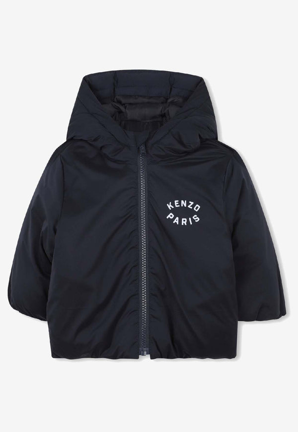 Kenzo Kids Baby Boys Logo Print Jacket Navy K61281/845_NAVY