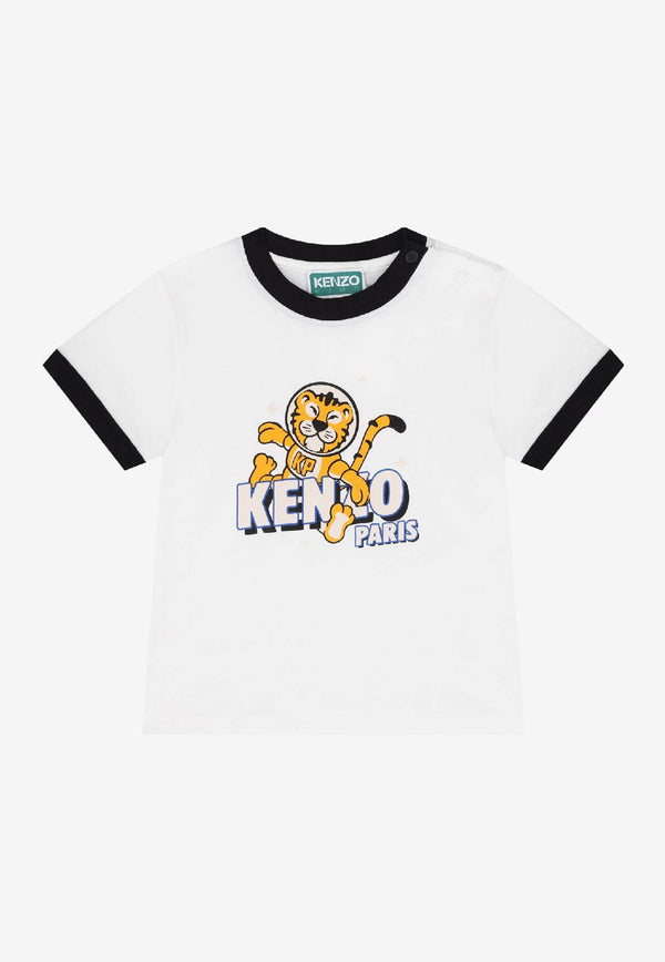 Kenzo Kids Baby Boys Tiger Print T-shirt Set - Set of 2 White K61298/N50_WHITE BLAC