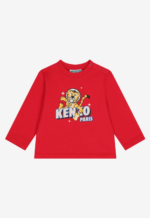 Kenzo Kids Baby Boys Cosmic Fun Long-Sleeved T-shirt Red K61302/968_RED