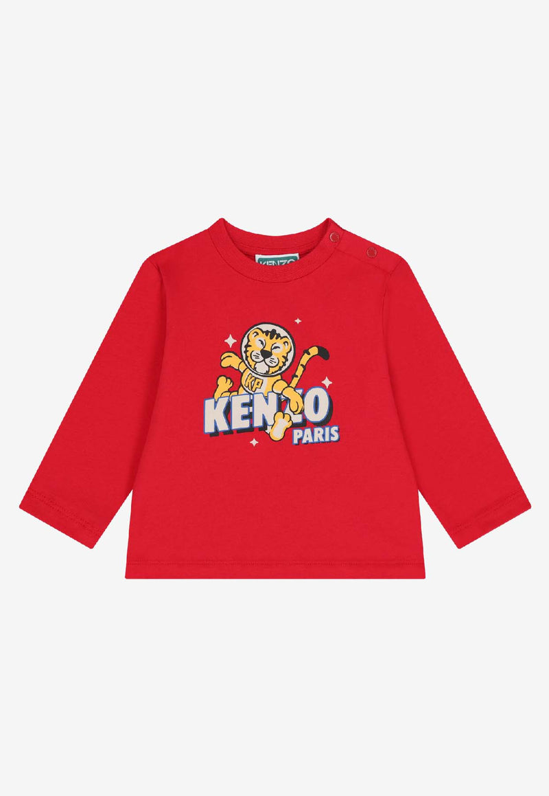 Kenzo Kids Baby Boys Cosmic Fun Long-Sleeved T-shirt Red K61302/968_RED
