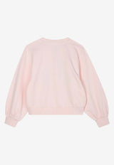 Kenzo Kids Girls Happy Tiger Track Suit Pink K61335/46M_PINK