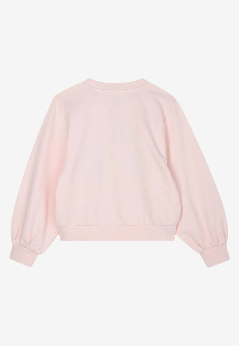 Kenzo Kids Girls Happy Tiger Track Suit Pink K61335/46M_PINK