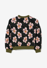 Kenzo Kids Girls Floral Print Sweatshirt Multicolor K61342/46M_PINK