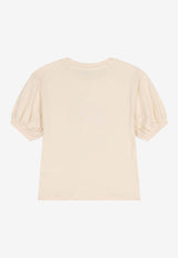 Kenzo Kids Girls Logo Galaxy Blouse Beige K61367/21G_SAND