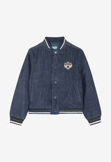 Kenzo Kids Boys Denim Bomber Jacket Navy K61388/852_NAVY