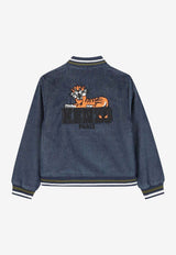 Kenzo Kids Boys Denim Bomber Jacket Navy K61388/852_NAVY