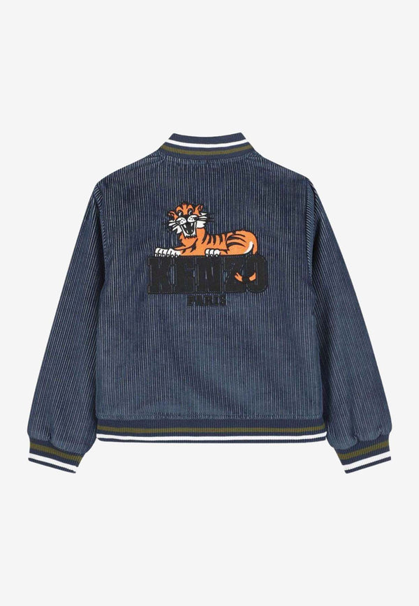 Kenzo Kids Boys Denim Bomber Jacket Navy K61388/852_NAVY