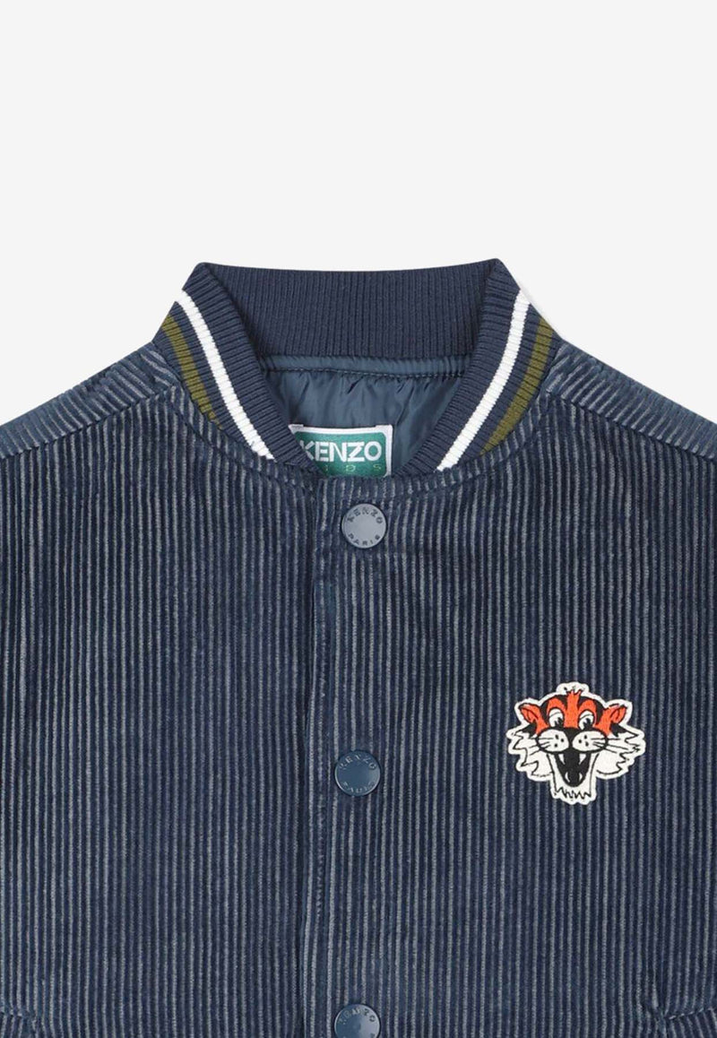 Kenzo Kids Boys Denim Bomber Jacket Navy K61388/852_NAVY