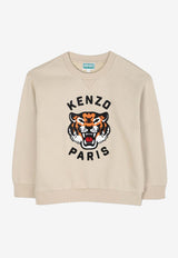 Kenzo Kids Boys Lucky Tiger Sweatshirt Beige K61432/249_STONE