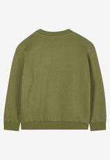 Kenzo Kids Boys Lucky Tiger Sweatshirt Green K61432/64T_GREEN