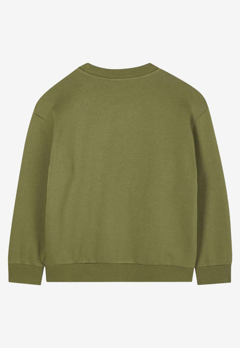 Kenzo Kids Boys Lucky Tiger Sweatshirt Green K61432/64T_GREEN