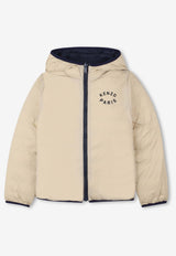 Kenzo Kids Boys Lucky Tiger Reversible Down Jacket Navy K61470/V82_NAVY