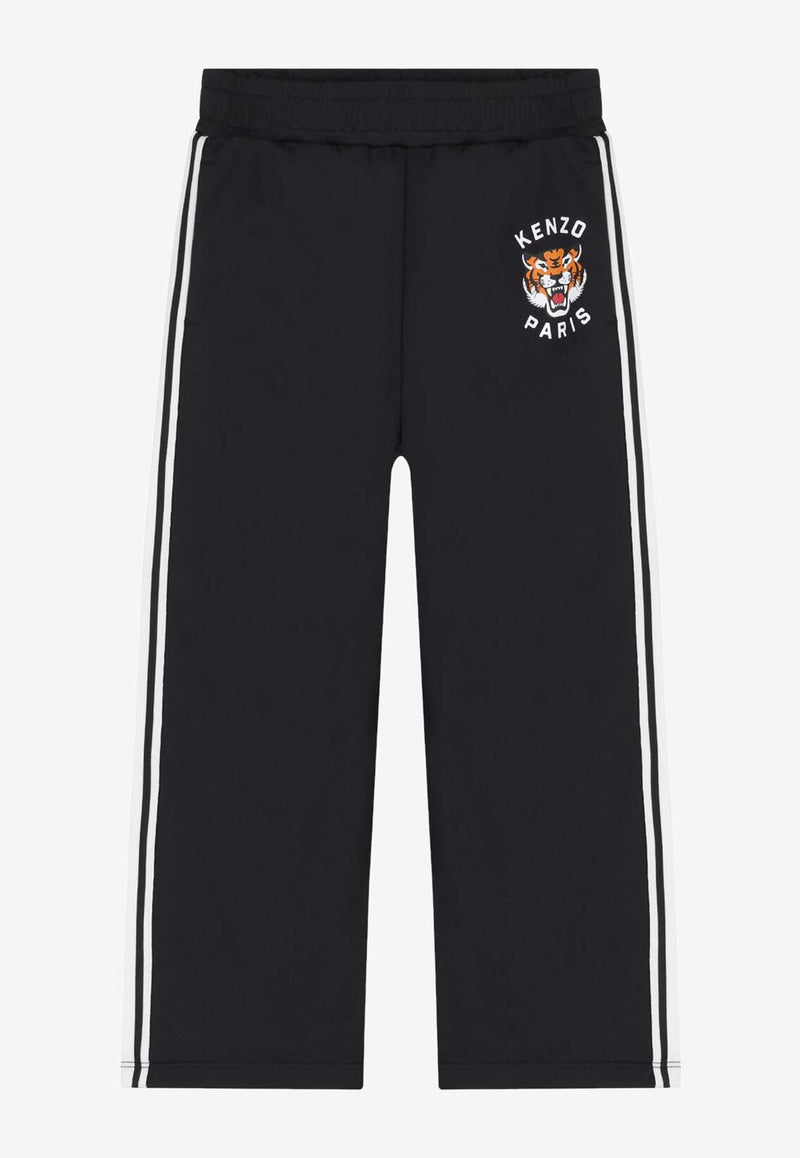 Kenzo Kids Boys Lucky Tiger Track Pants Black K61477/095_BLACK