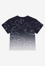Kenzo Kids Boys Tiger Logo Ombre T-shirt Navy K61488/845_NAVY