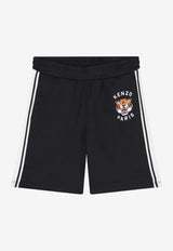 Kenzo Kids Boys Lucky Tiger Track Shorts Black K61489/095_BLACK