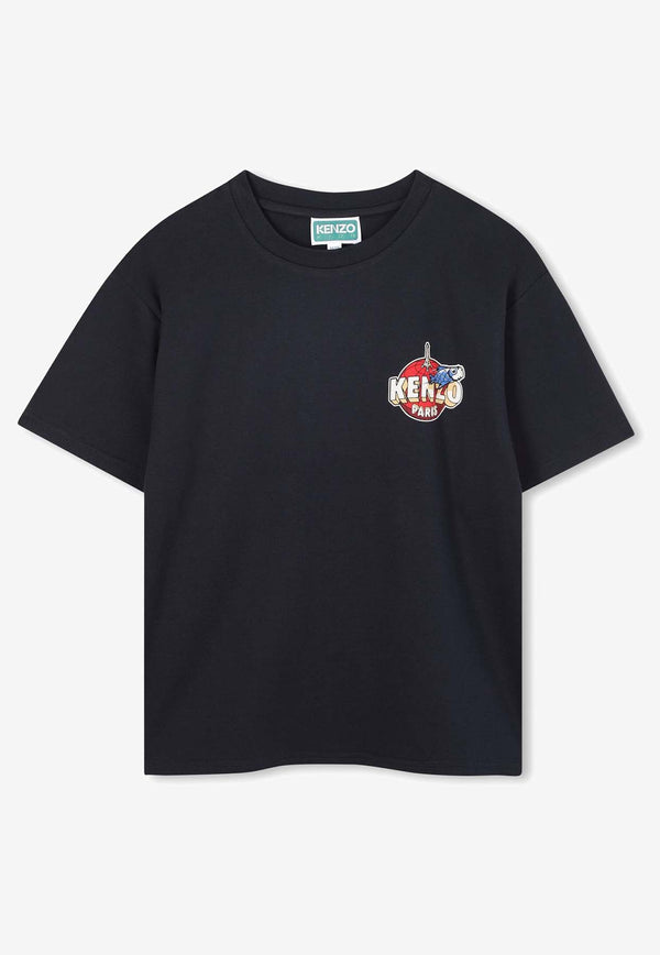 Kenzo Kids Boys Cosmic Fun Printed T-shirt Navy K61492/845_NAVY