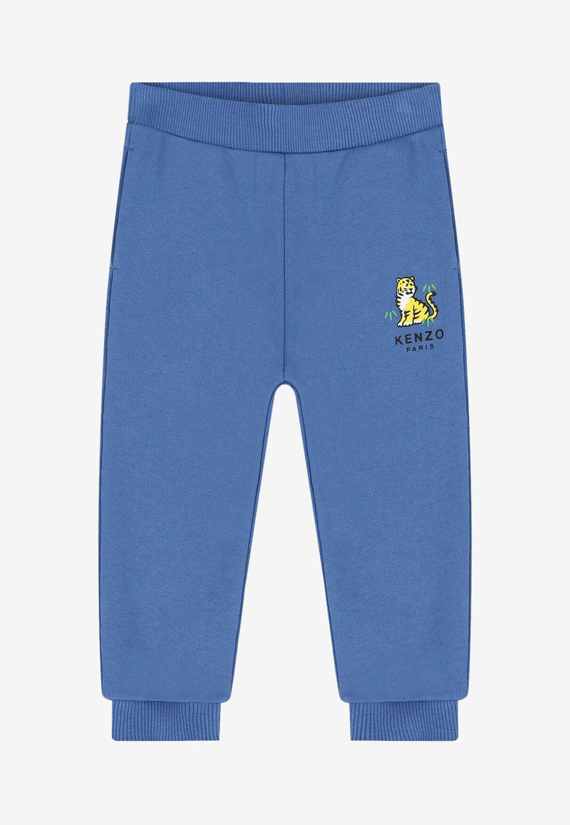 Kenzo Kids Baby Boys Tiger Print Track Suit Light Blue K61502/780_LIGHT BLUE