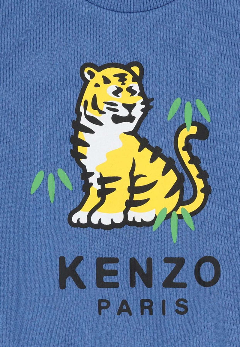 Kenzo Kids Baby Boys Tiger Print Track Suit Light Blue K61502/780_LIGHT BLUE