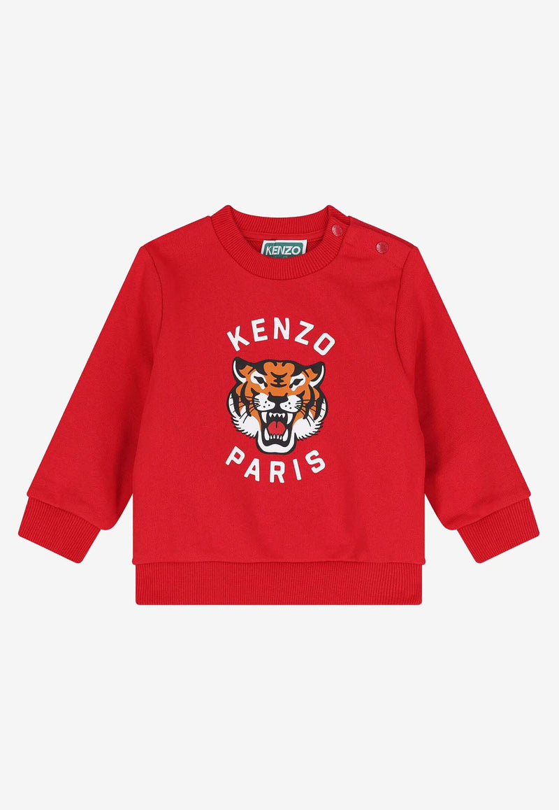 Kenzo Kids Baby Boys Tiger Print Track Suit Red K61502/968_RED