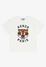 Kenzo Kids Boys Tiger Print T-shirt Off-white K61505/117_OFF-WHITE