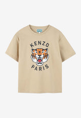 Kenzo Kids Boys Tiger Print T-shirt Beige K61505/249_STONE