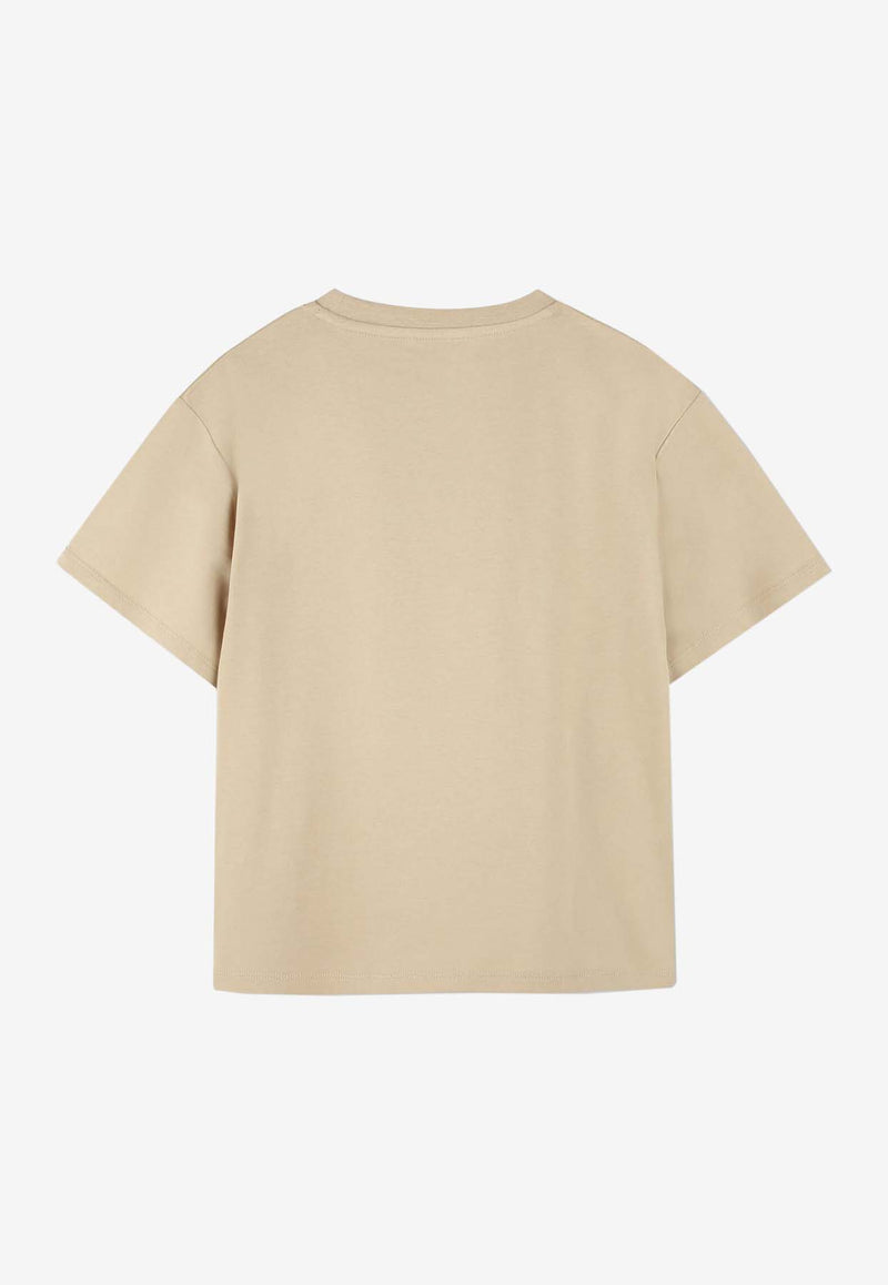 Kenzo Kids Boys Tiger Print T-shirt Beige K61505/249_STONE