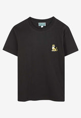 Kenzo Kids Boys Tiger Embroidered T-shirt Black K61506/095_BLACK