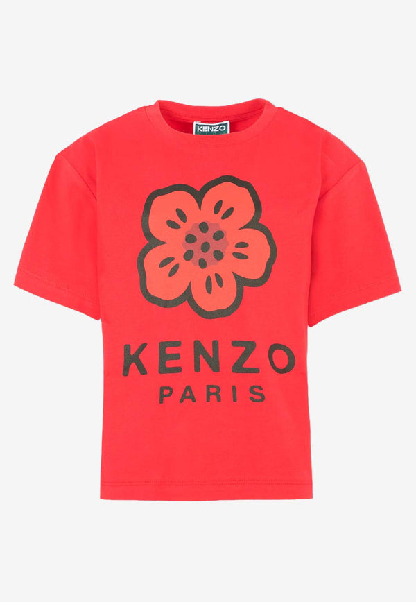 Kenzo Kids Boys Boke Flower Print T-shirt Red K61507/968_RED