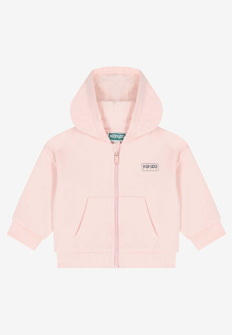 Kenzo Kids Baby Girls Logo Print Track Suit Pink K61513/46M_PINK
