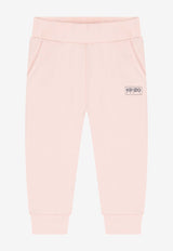 Kenzo Kids Baby Girls Logo Print Track Suit Pink K61513/46M_PINK