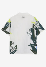 Kenzo Kids Boys Graphic Print Shirt Multicolor K61625/117_OFF-WHITE