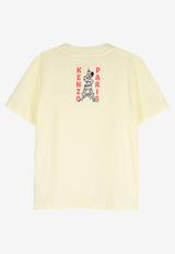 Kenzo Kids Boys Logo Print T-shirt Yellow K61669/504_YELLOW