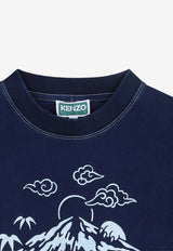 Kenzo Kids Boys Graphic-Print T-shirt Navy K61673/84N_DARK BLUE