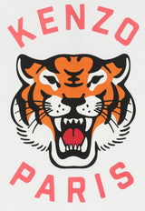 Kenzo Kids Girls Tiger Logo Print T-shirt White K61676/10P_WHITE