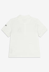 Kenzo Kids Boys Tiger Patch Polo T-shirt White K61694/10P_WHITE