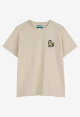 Kenzo Kids Boys Tiger Patch T-shirt Beige K61700/255_STONE