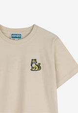 Kenzo Kids Boys Tiger Patch T-shirt Beige K61700/255_STONE